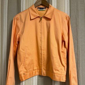 NEW! Ralph Lauren Golf (20.5" across) peach zip up bomber jacket